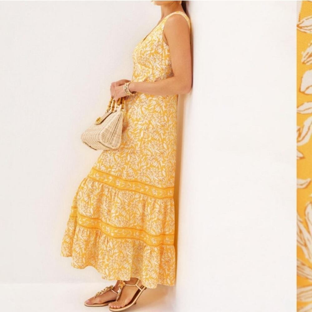 NWT Lilly Pulitzer Avlyn Honeycomb Maxi Dress Size 4 - Picture 3 of 8